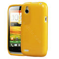 Tourmate Glitter Soft Cases Skin Covers for HTC T328W Desire V - Yellow