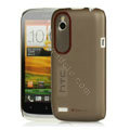 Tourmate Thin Hard Skin Cases Covers for HTC T328W Desire V - Black