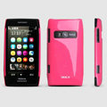 ROCK Colorful Glossy Cases Skin Covers for Nokia X7 X7-00 - Rose