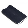ROCK Side Flip leather Cases Holster Skin for HTC One X Superme Edge S720E - Blue