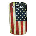 Painting USA American Flag TPU Soft Cases Covers for Samsung I9300 Galaxy SIII S3 - Red