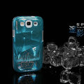 Nillkin 3D Mysterious Shadow Hard Cases Skin Covers for Samsung Galaxy SIII S3 I9300 I9308 - Ice Blue