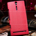 Nillkin Retro Style leather Cases Holster Covers for Sony Ericsson LT26i Xperia S - Red