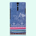 Nillkin Summer Fashion Hard Cases Skin Covers for Sony Ericsson LT26i Xperia S - Denim blue