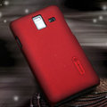 Nillkin Super Matte Hard Cases Skin Covers for Samsung S7250 Wave M - Red