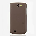 Nillkin Super Matte Hard Cases Skin Covers for Samsung i8150 Galaxy W - Brown