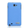 Nillkin leather Cases Holster Covers for Samsung Galaxy Note i9220 N7000 i717 - Blue