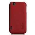 Nillkin Super Matte Hard Cases Skin Covers for LG E730 Optimus Sol - Red