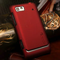 Nillkin Super Matte Hard Cases Skin Covers for Motorola XT615 - Red