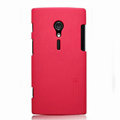Nillkin Super Matte Hard Cases Skin Covers for Sony Ericsson LT28i Xperia ion - Red
