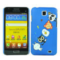 Cartoon Pet Matte Hard Cases Covers for Samsung I9050 - Blue