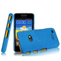 IMAK Cowboy Shell Quicksand Hard Cases Covers for Samsung i8530 Galaxy Beam - Blue