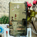 Luxury Painting Lovers Hard Cases Skin Covers for HTC X720d One XC - Brown