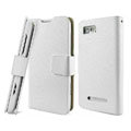 IMAK Slim leather Cases Luxury Holster Covers for Motorola XT685 - White