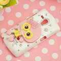 Bling Doll Crystals Hard Cases Covers for Sony Ericsson MT25i Xperia neo L - Pink