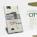 Nillkin Impression of City Hard Cases Skin Covers for LG P880 Optimus 4X HD - Beige