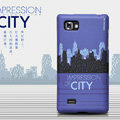 Nillkin Impression of City Hard Cases Skin Covers for LG P880 Optimus 4X HD - Blue