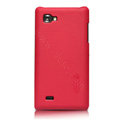 Nillkin Super Matte Hard Cases Skin Covers for LG P880 Optimus 4X HD - Red