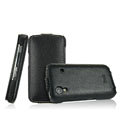 IMAK Slim leather Cases Luxury Holster Covers for Samsung Galaxy Ace S5830 i579 - Black