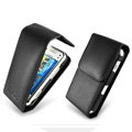 IMAK Flip leather Cases Holster Covers for Nokia N97 mini - Black