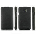 IMAK Jazz Super-Slim leather Cases Luxury Holster Covers for Samsung i9100 i9108 i9188 Galasy S2 - Black