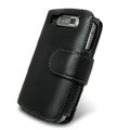IMAK Side Flip Genuine leather Cases Holster Covers for Nokia E72 - Black