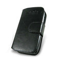 IMAK Side Flip leather Cases Holster Covers for Nokia E72 - Black
