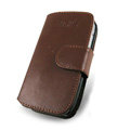 IMAK Side Flip leather Cases Holster Covers for Nokia E72 - Brown