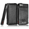 IMAK The Count leather Cases Luxury Holster Covers for Motorola MB810 Droid X - Black