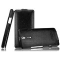IMAK The Count leather Cases Luxury Holster Covers for Sony Ericsson LT26i Xperia S - Black