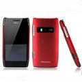 Nillkin Super Matte Hard Cases Skin Covers for Nokia X7 X7-00 - Red