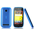 Nillkin Super Matte Rainbow Cases Skin Covers for Nokia 603 - Blue