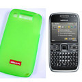 Nillkin Transparent Matte Soft Cases Covers for Nokia E72 - Green