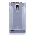 Nillkin Super Matte Rainbow Cases Skin Covers for Huawei U9200 Ascend P1 - White