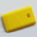 Matte Cases Hard Back Covers for LG Optimus L3 E400 - Yellow