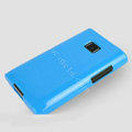 TPU Soft Silicone Cases Skin Covers for LG E400 Optimus L3 - Blue