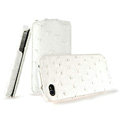 IMAK The Count leather Cases Luxury Holster Covers for iPhone 4G\4S - White