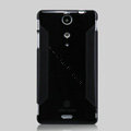 Nillkin Super Matte Rainbow Cases Skin Covers for Sony Ericsson LT29i Xperia Hayabusa Xperia GX/TX - Black