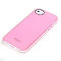 ROCK Joyful free Series Leather Cases Holster Covers for iPhone 5 - Pink
