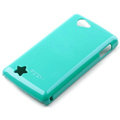 ROCK Colorful Glossy Cases Skin Covers for OPPO Real R803 - Blue