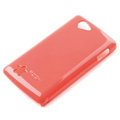 ROCK Colorful Glossy Cases Skin Covers for OPPO Real R803 - Red