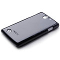 ROCK Colorful Glossy Cases Skin Covers for OPPO Real R807 - Black
