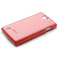 ROCK Colorful Glossy Cases Skin Covers for OPPO Real R807 - Red