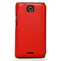 Nillkin leather Cases Holster Covers for Coolpad 9100 - Red