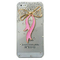 Bowknot Crystal diamond Cases Bling Hard Covers for iPhone 5 - Pink