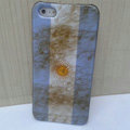 Retro Argentina flag Hard Back Cases Covers Skin for iPhone 5