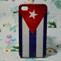 Retro Cuba flag Hard Back Cases Covers for iPhone 4G/4GS