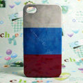 Retro Russia flag Hard Back Cases Covers for iPhone 4G/4GS