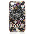 S-warovski Bling crystal Cases Love Luxury diamond covers for iPhone 5 - Black