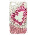 S-warovski Bling crystal Cases Love Luxury diamond covers for iPhone 5 - Pink